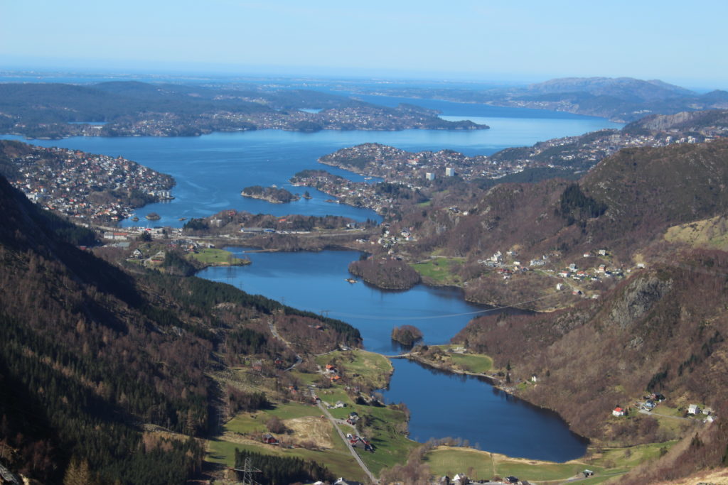 Hiking in Bergen, Norway: From Mt. Ulriken to Mt. Fløyen