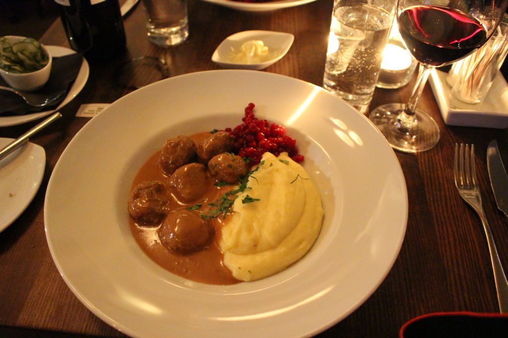 swedish meatballs in stockholm - this post includes the best places to eat in stockholm in 72 hours