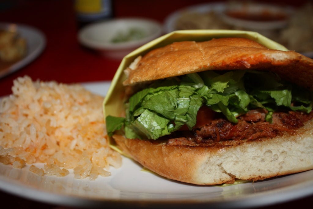 Delicious Mexican torta