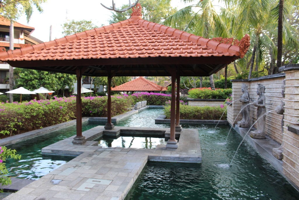 Balinese feature pool at the Grand Hyatt Bali Nusa Dua