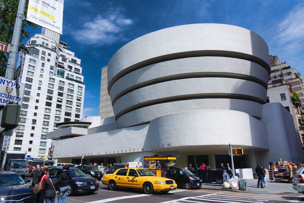 The facade of the Guggenheim in NYC - a must on anyone's new york city bucket list