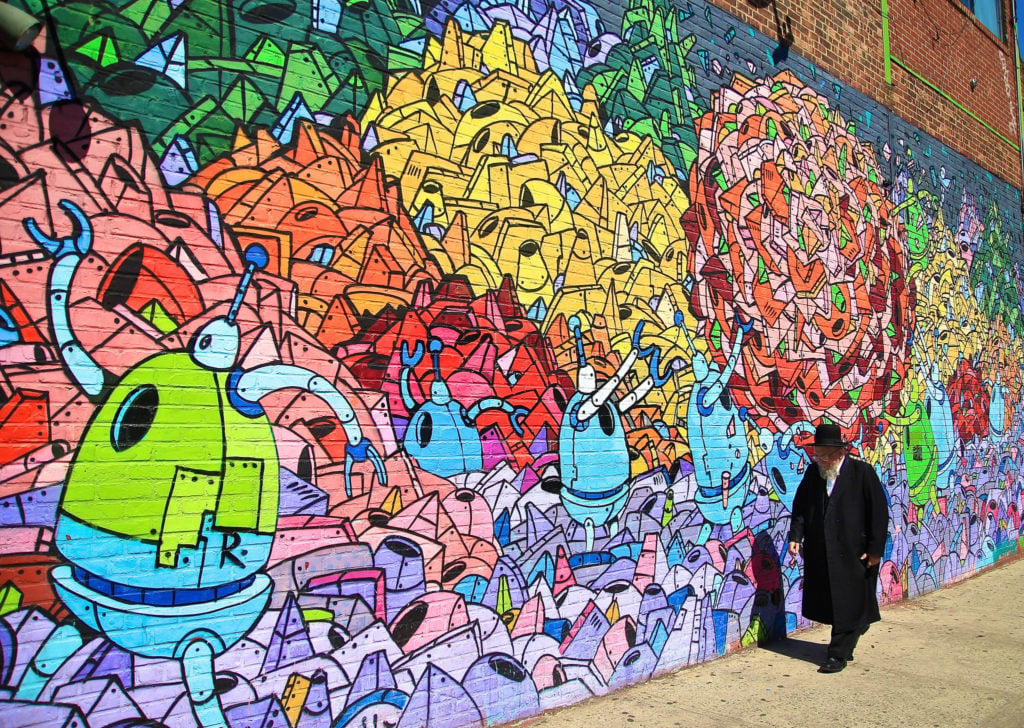 Beatiful and colorful street art in Williamsburg