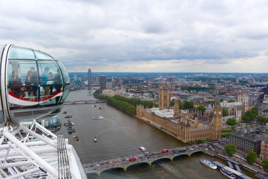 View of London from London Eye