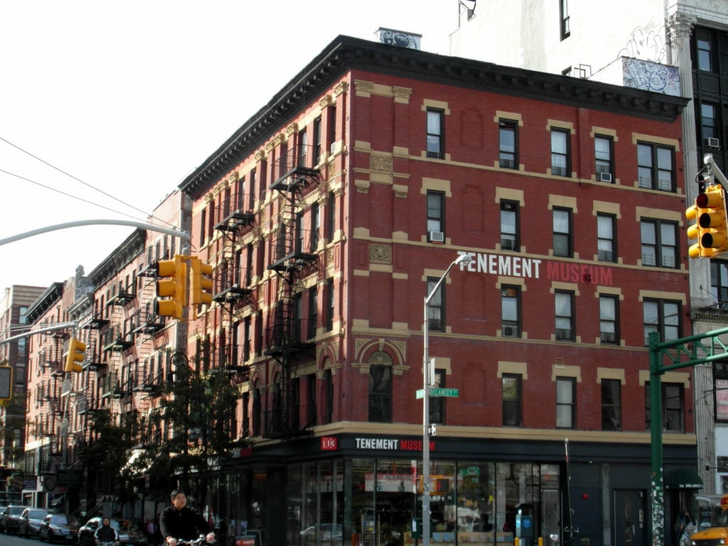 Facade of the Tenement Museum in NYC