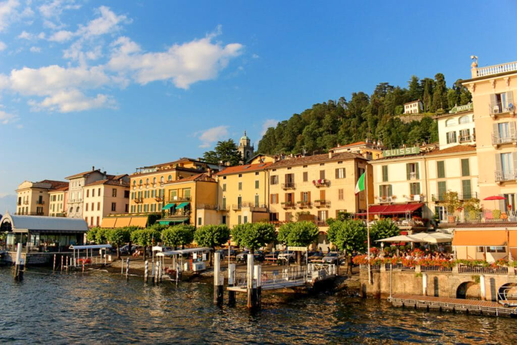 The beautiful village of Bellagio, seen from the ferry