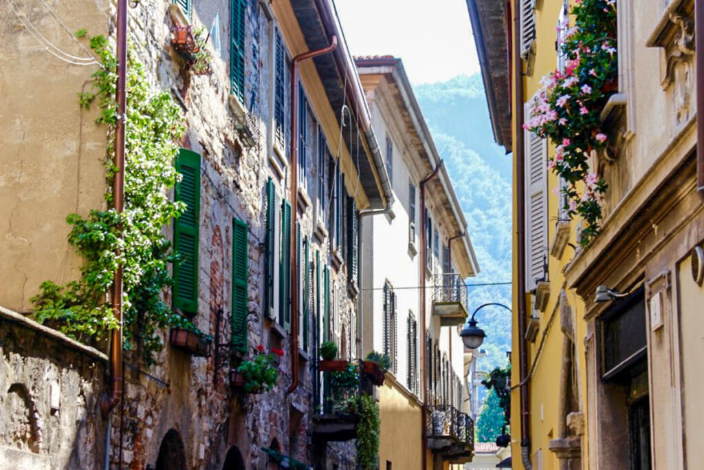 A beautiful old street in the city of Como