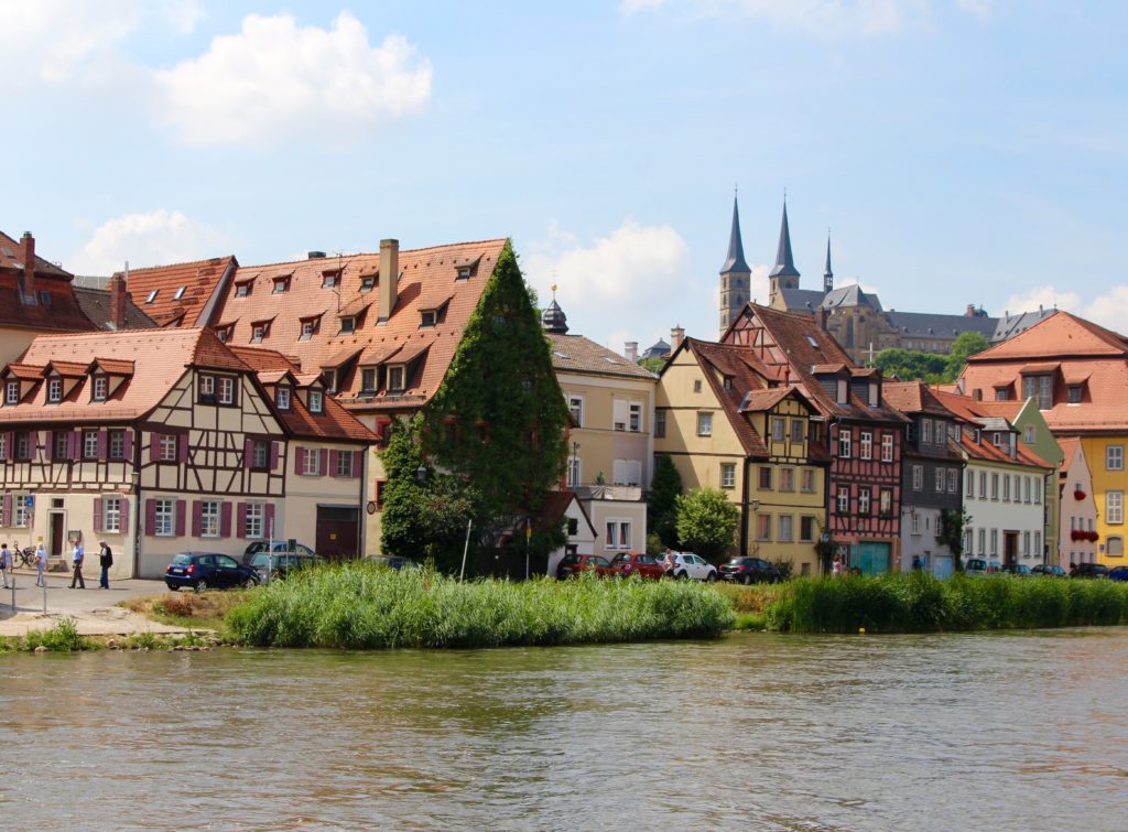 Old town architecture by the river in Bamberg, Germany. Step through history with the Viking River Cruises Grand European Tour.