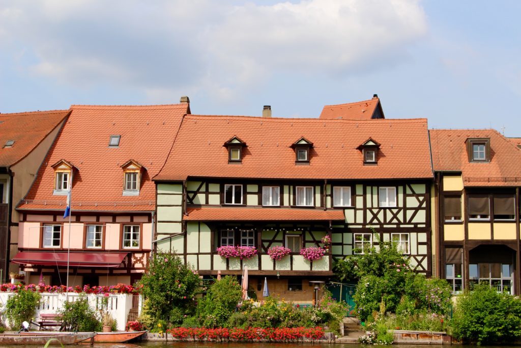Medieval houses in Bamberg which is one of the fairy tale towns in Germany