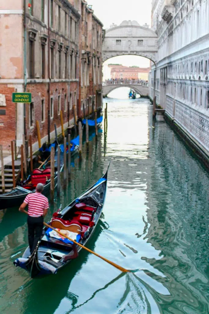 riding a gondola  - one of the best things to do in 2 days in Venice