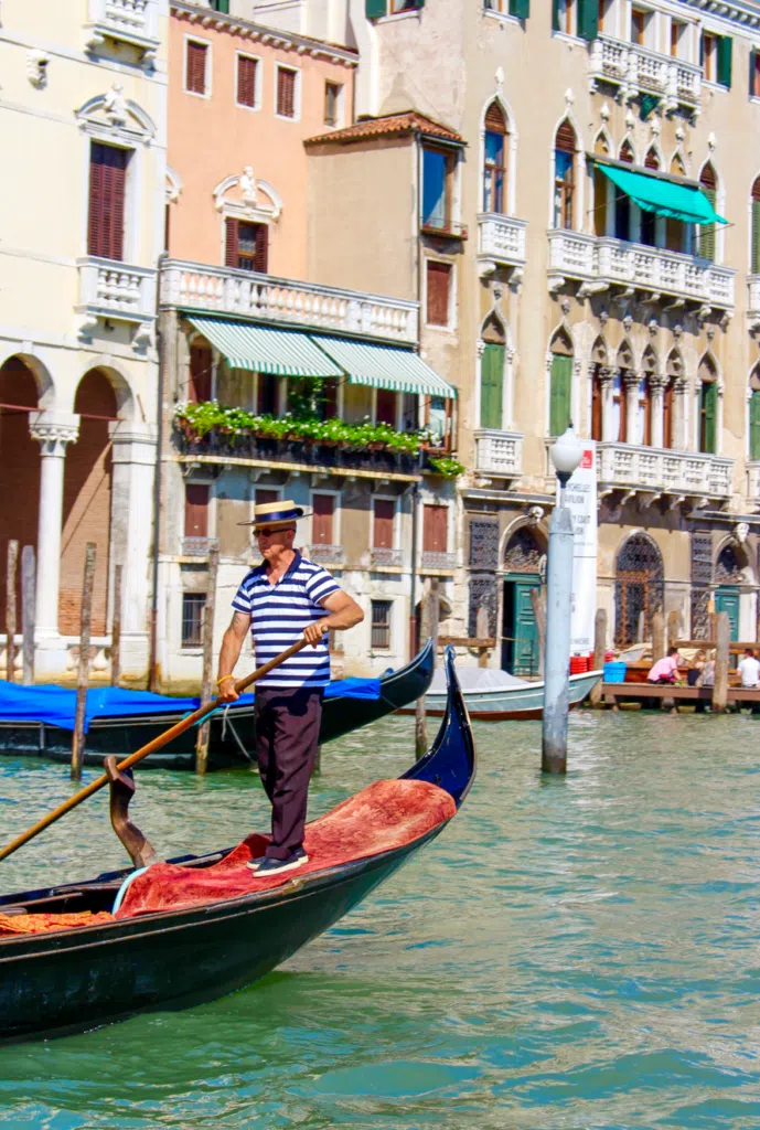 a gondolier in Venice