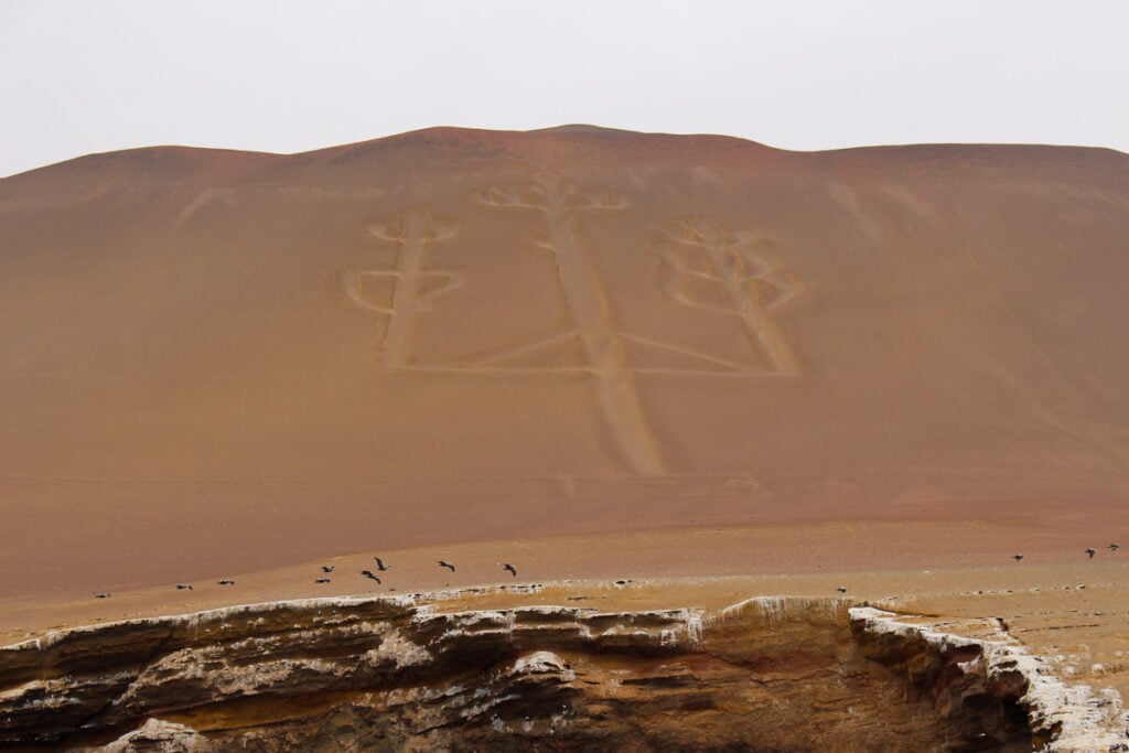 Nazca lines in Paracas, Peru