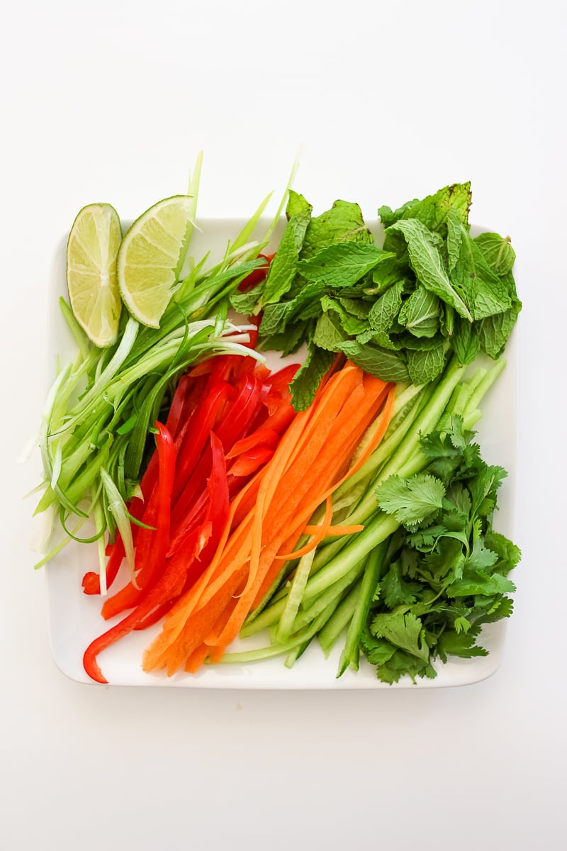 Ingredients for Vietnamese Spring Rolls