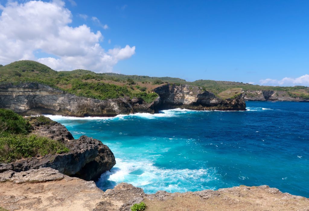 Beautiful beach at Nusa Penida - a must-visit during your three weeks in Bali