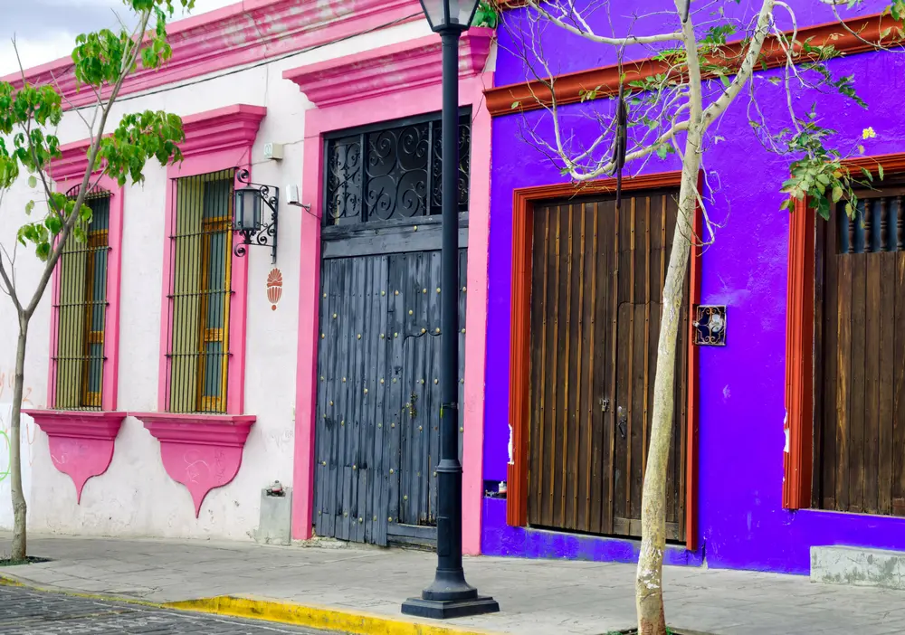 The bold-colored colonial architecture is one of the many reasons to visit Oaxaca City as a digital nomad.