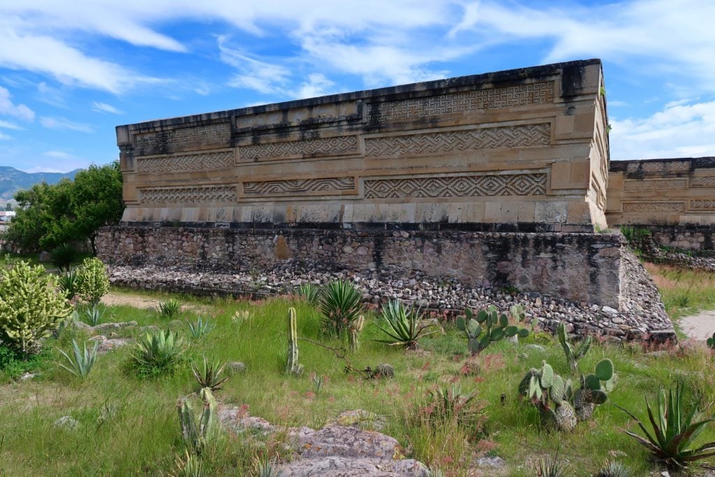 An ancient pyramid in Mitla 