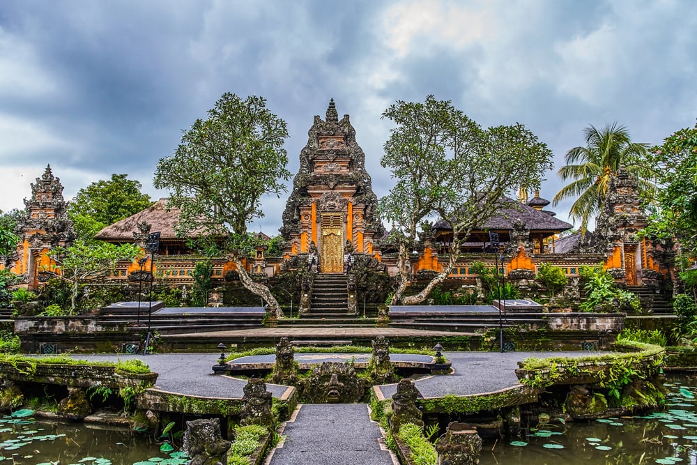 Saraswati Temple in Ubud - one of the best places to visit during your three weeks in Bali