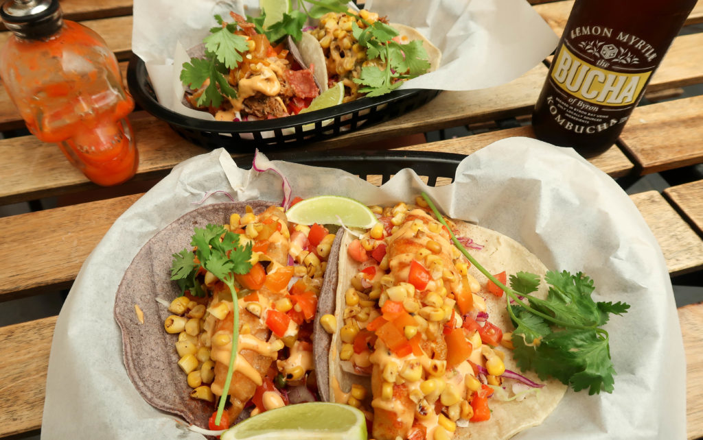 Delicious fish tacos from Chihuahua Taqueria - a Mexican food hotspot in Byron Bay