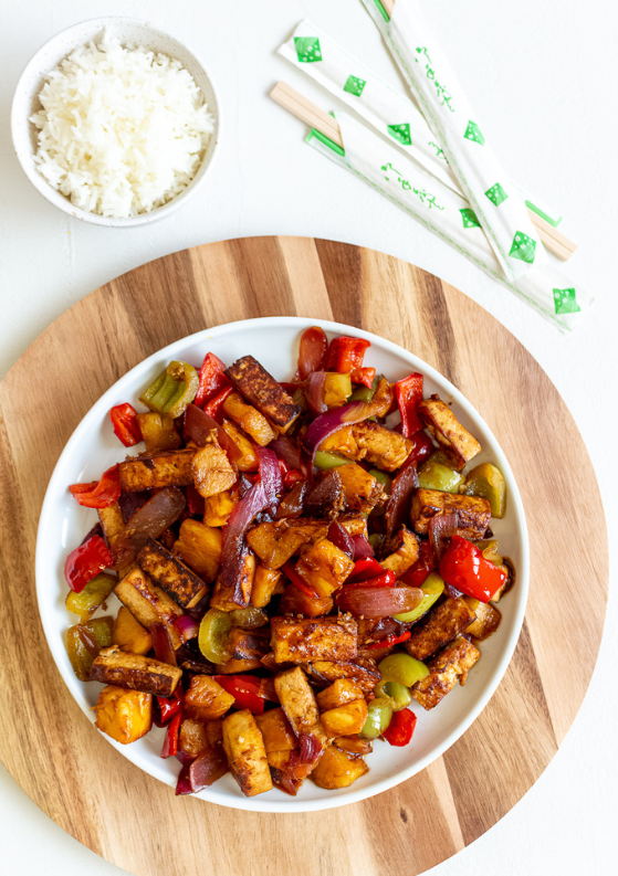 Sweet and Sour Tofu with Pineapple