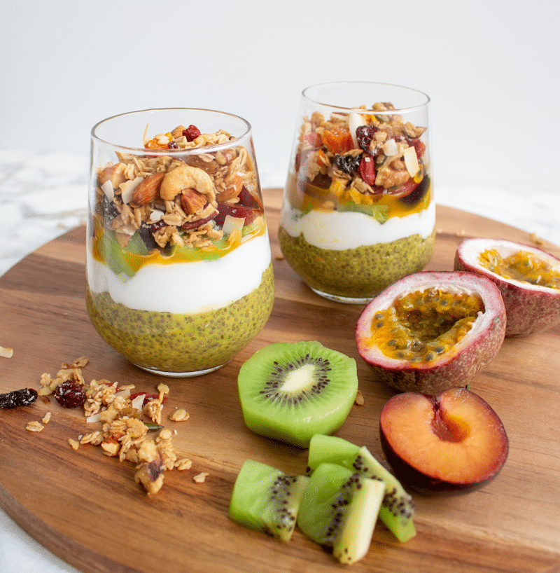 Chia pudding is the ultimate breakfast treat! This mango and kaffir lime chia pudding is packed with the tropical flavors of paradise. With only 5 ingredients plus your favorite toppings, it's very easy to make, and ready in minutes! It's also incredibly healthy. You're going to love this recipe!