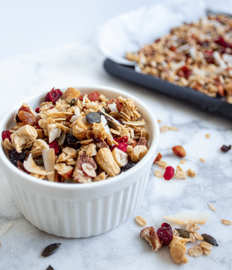 Maple-Vanilla Toasted Oats and Almonds