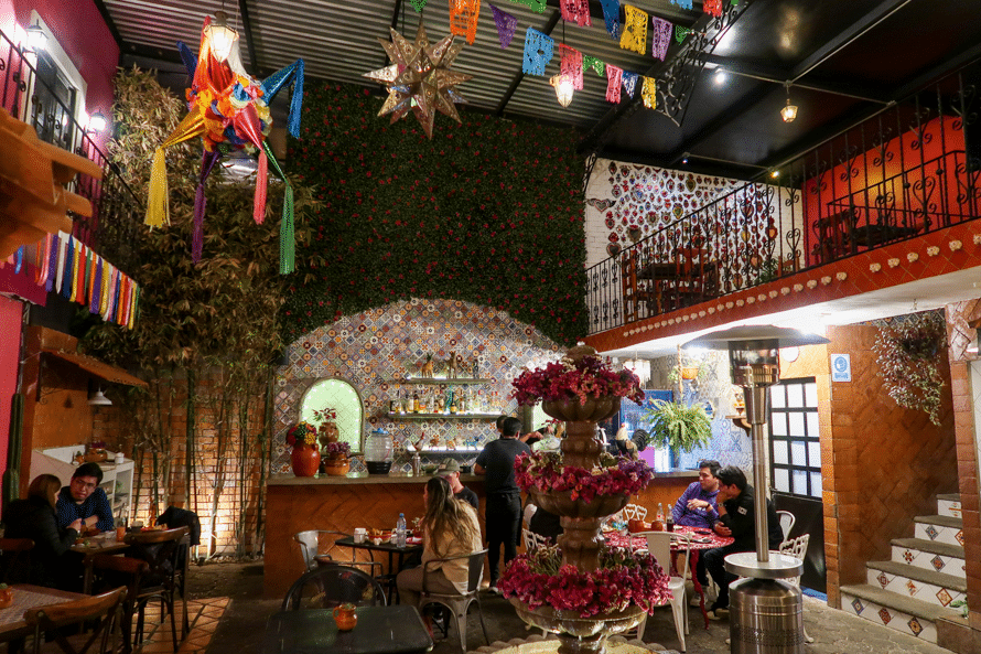 a beautiful restaurant serving traditional food from Puebla