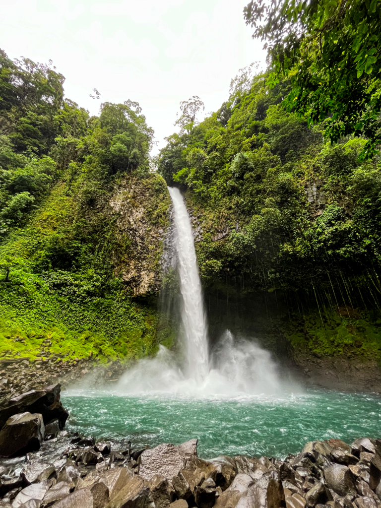 La Fortuna Waterfall - one of the top places to visit in the Arenal area