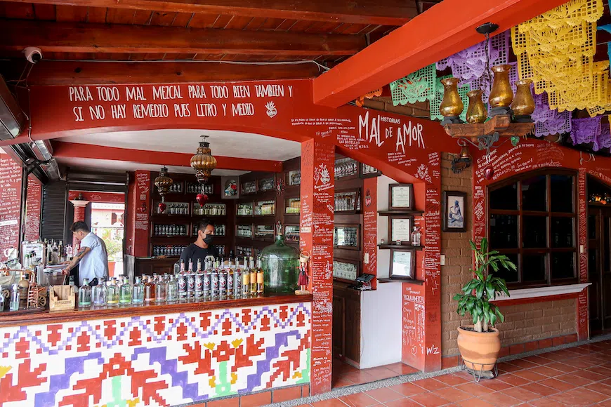 A mezcal distillery in the Oaxaca valley