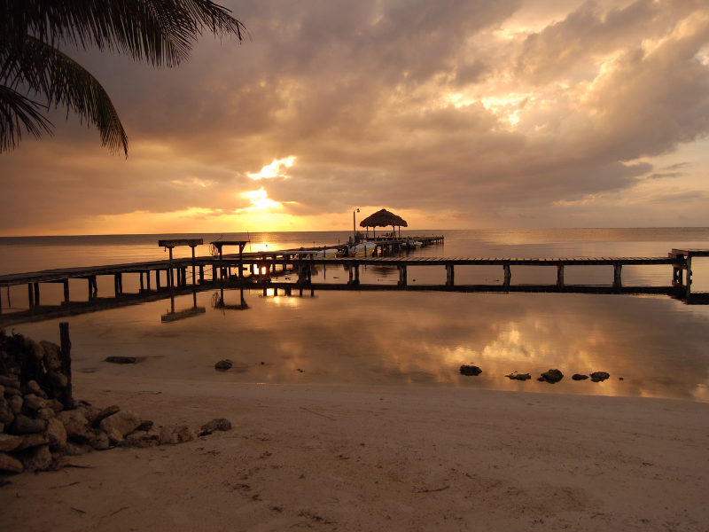 Sunrise in Placencia Belize