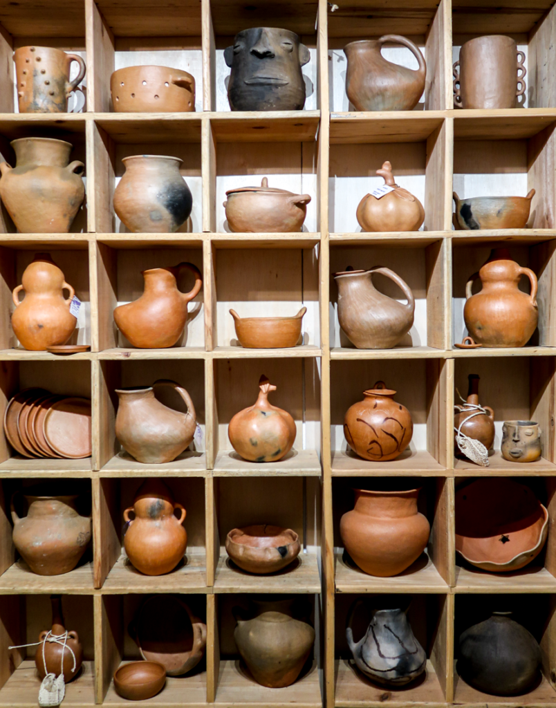 Beautiful handcrafted pottery for sale in Oaxaca - the amazing art is one of the many reasons to visit Oaxaca City, Mexico