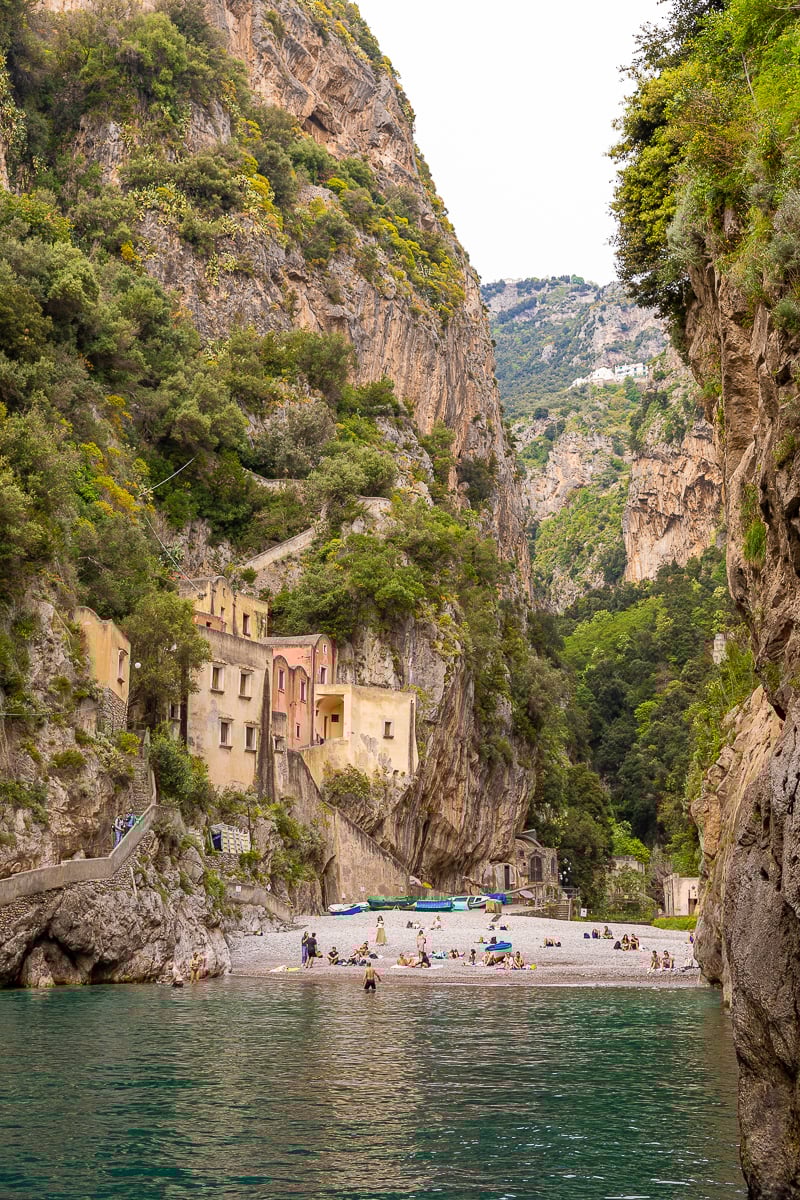 Beach at Fiordo di Furore