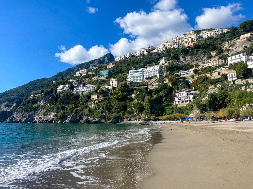 A beautiful beach in Vietre Sul Mare