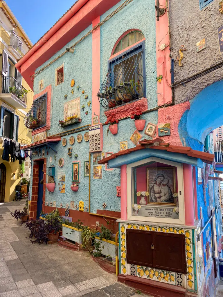 A cute street adorned with ceramics in Vietri Sul Mare