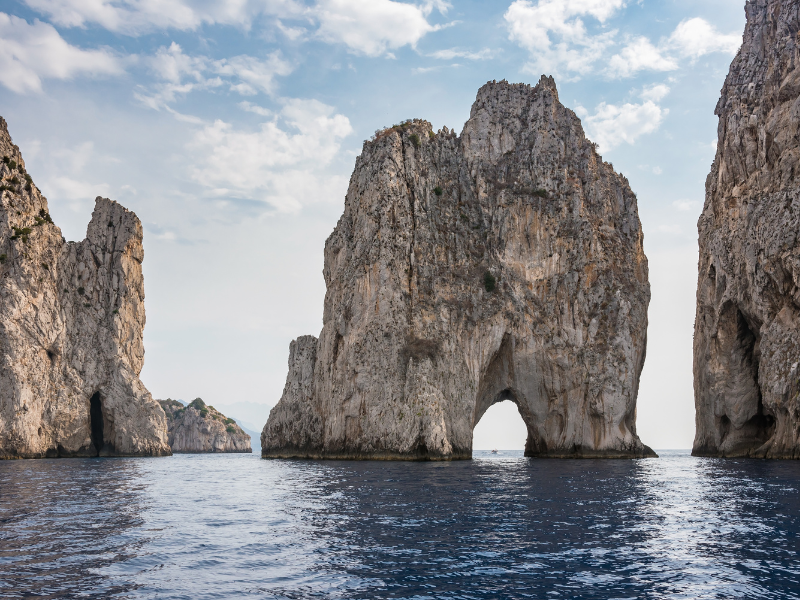 Rock formations in Capri