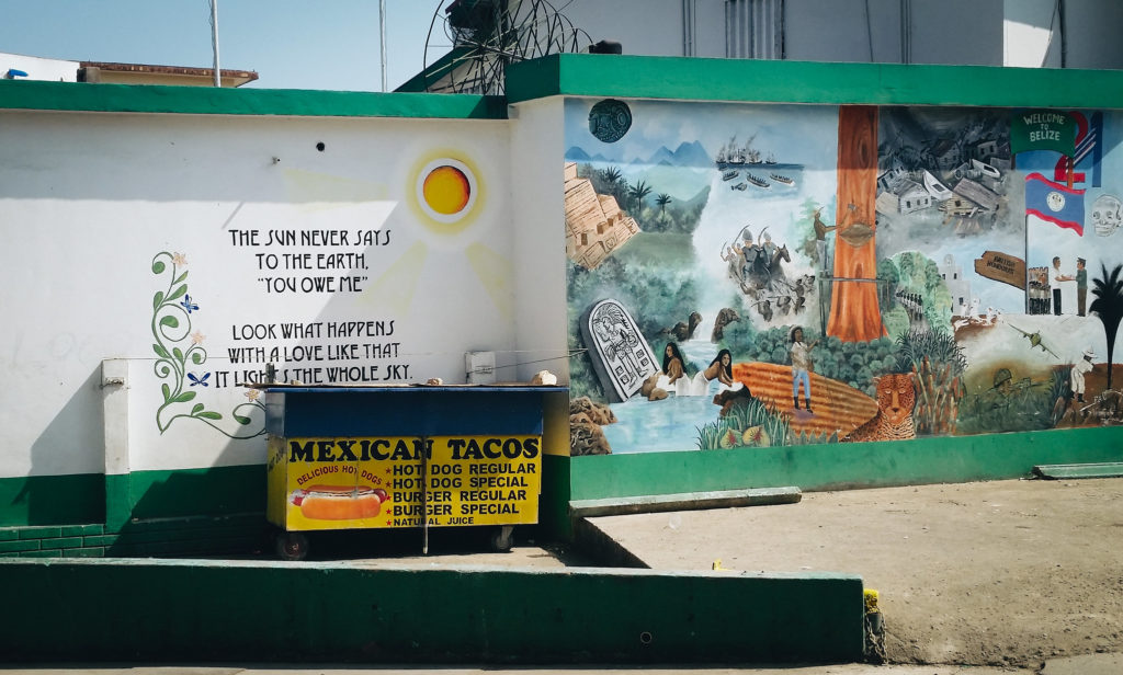 Street art in the downtown of San Ignacio