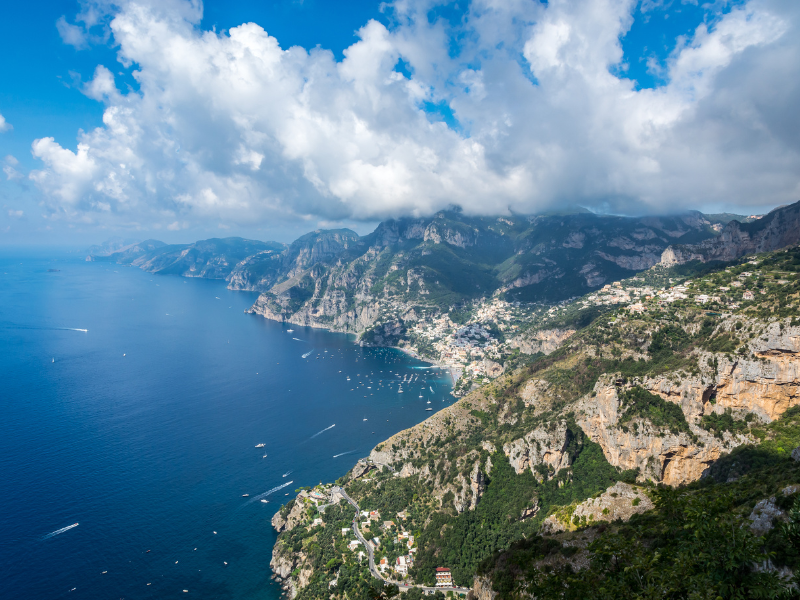 Hiking the path of the gods in the Amalfi Coast