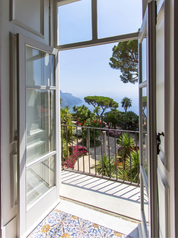 View from the Rufolo Villa in Ravello - visiting this villa is one of the best things to do in Ravello