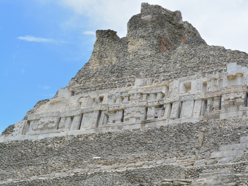 The impressive Xunantunich ruins in western Belize