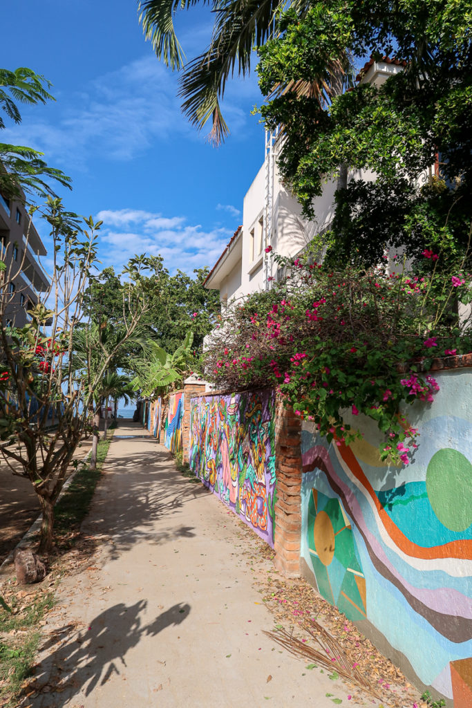 Street art in a beach town in Mexico