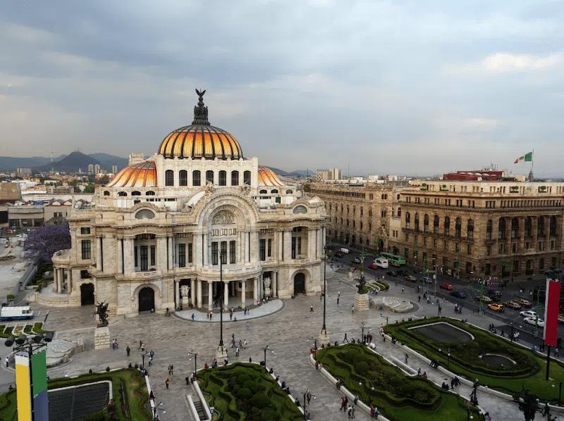 The Palacio de las Bellas Artes - located in El Centro Historico, one of the best Mexico City neighborhoods