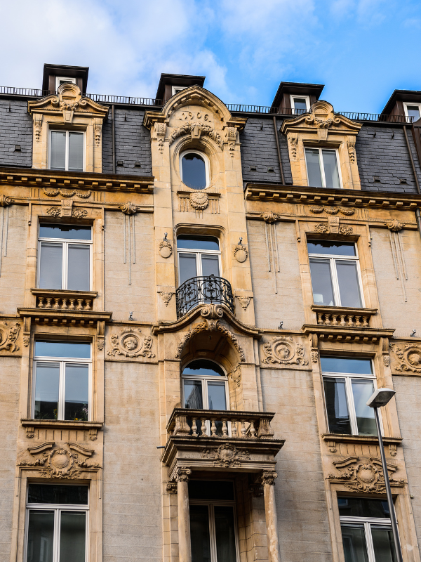 An amazing facade in Luxembourg City