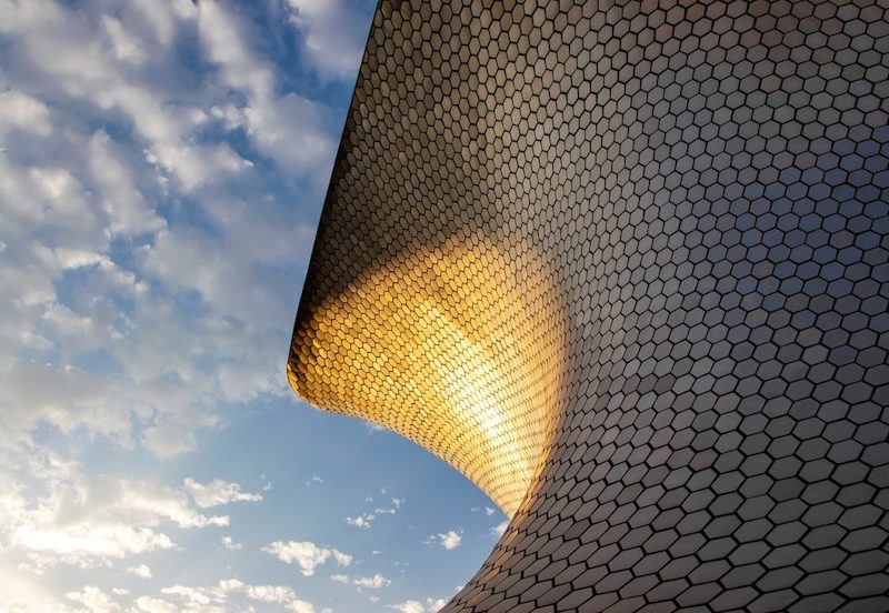 The Museo Soumaya in Polanco, one of the nicest neighborhoods in Mexico City