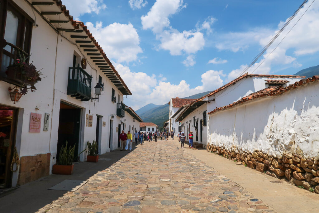 A pretty street in Villa de Leyva