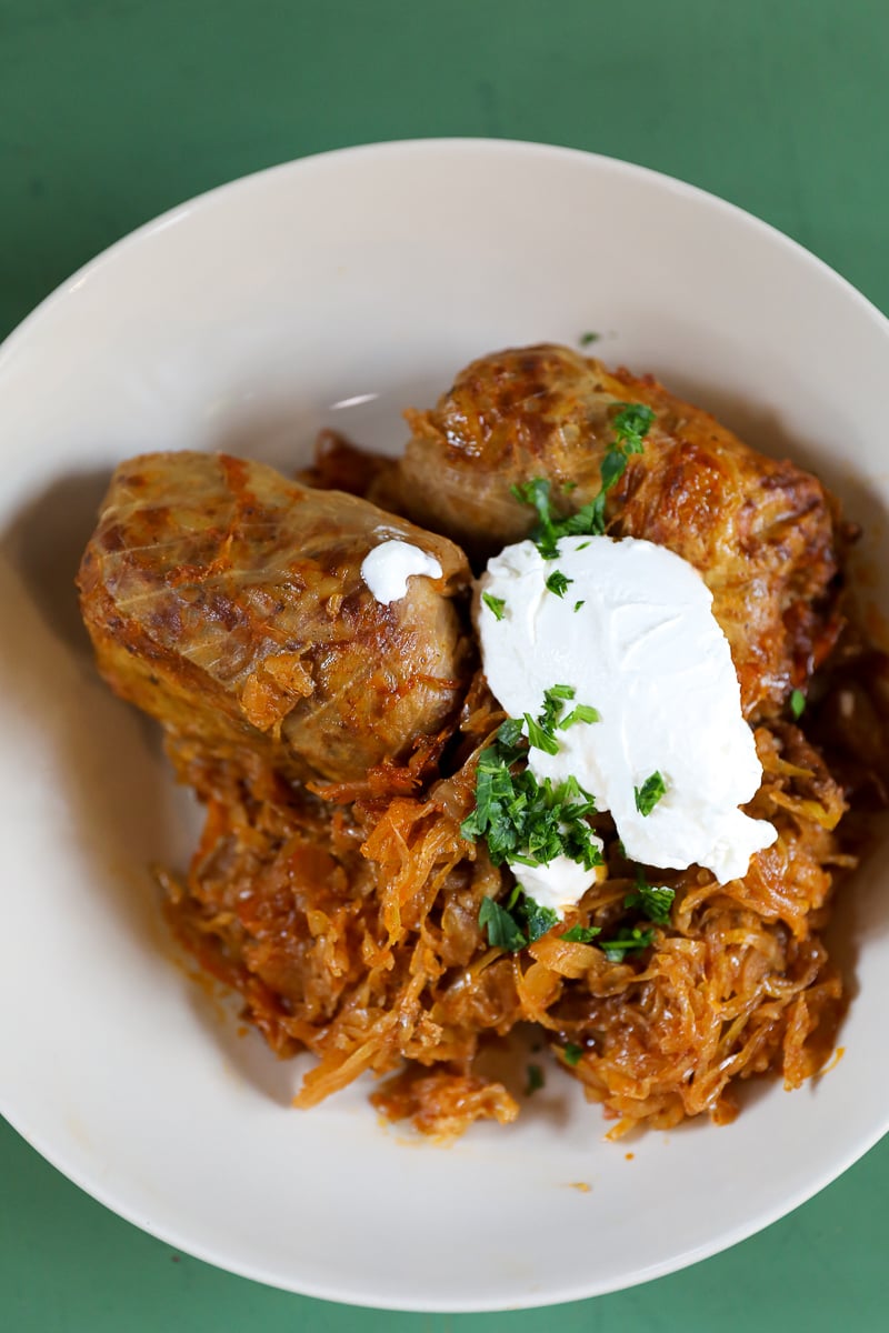 Stuffed cabbage at Fakanál Étterem