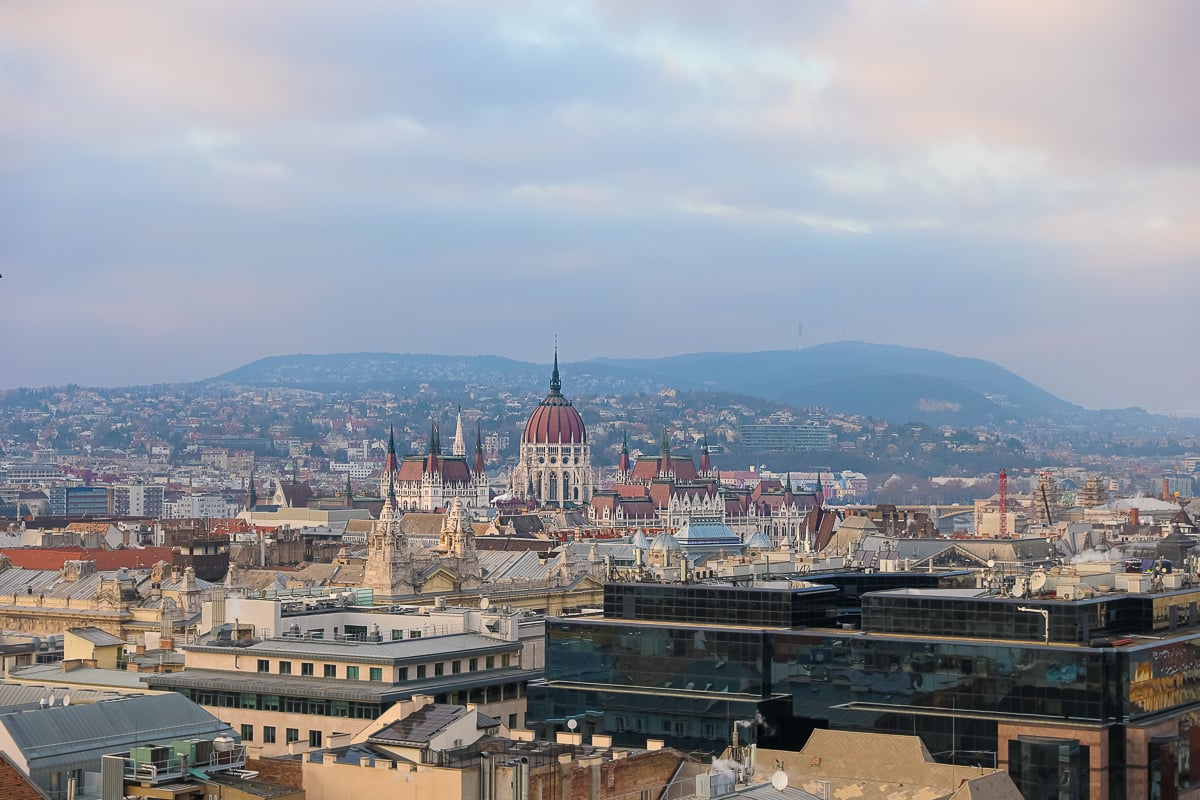 View of Hungary's Parliament Building from afar
