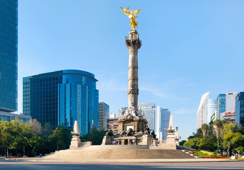 Angel of Independence monument in Mexico City