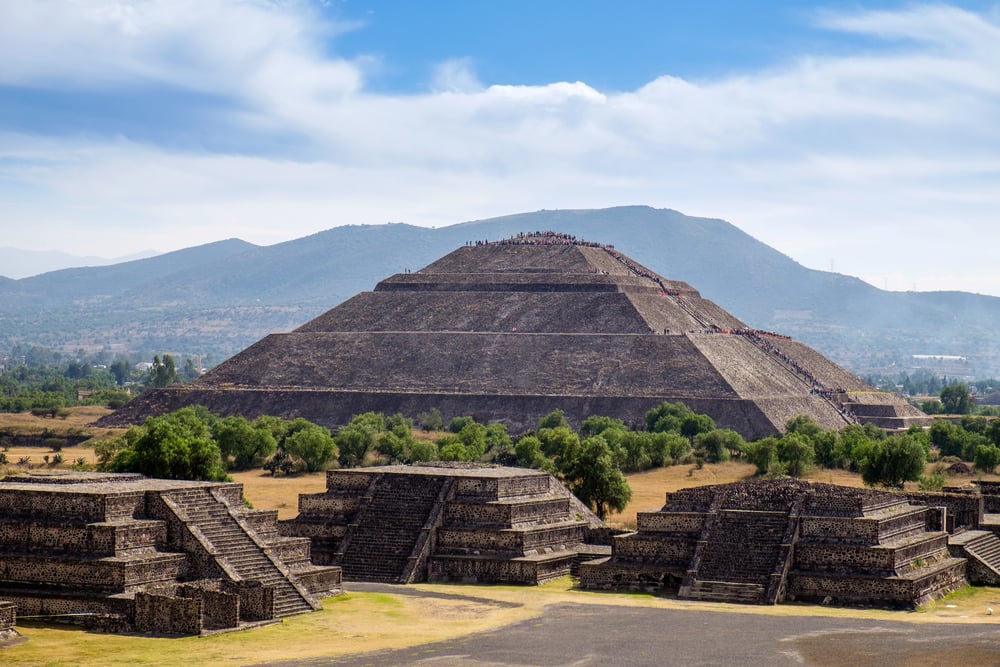 Pyramid of the Sun, a must-see attraction in Teotihuacán, Mexico