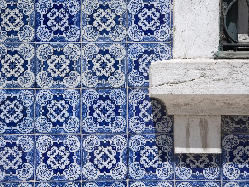 Azulejo tiles in Lisbon - the architecture is gorgeous there!