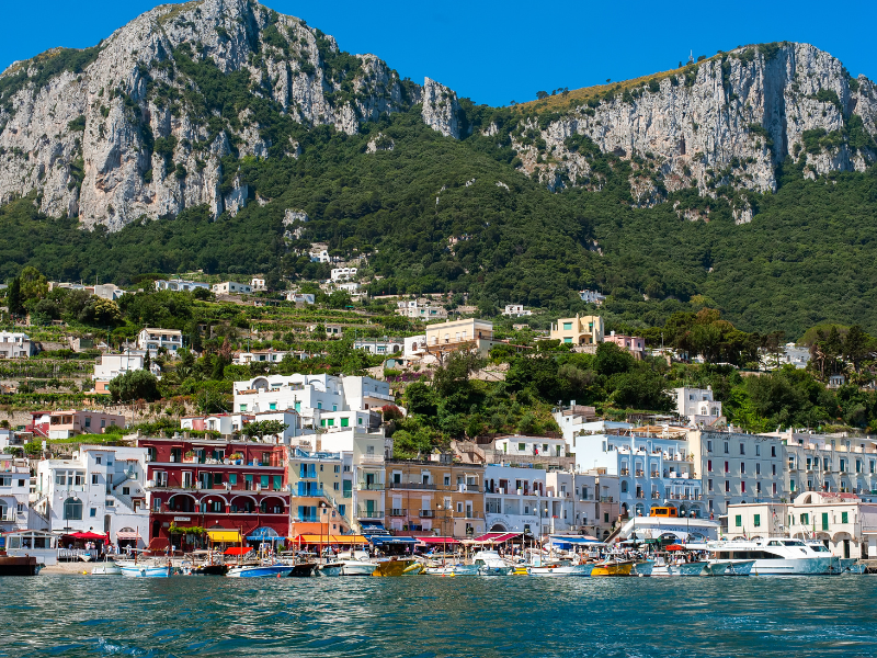 The port on Capri Island