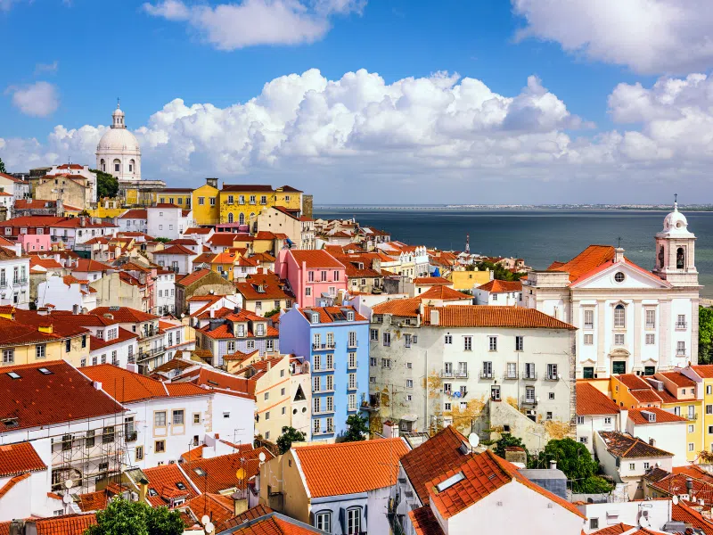 Stunning view of Lisbon from a miradour - in this 3-Day Lisbon Itinerary, you will find many opportunities to soak in amazing views!