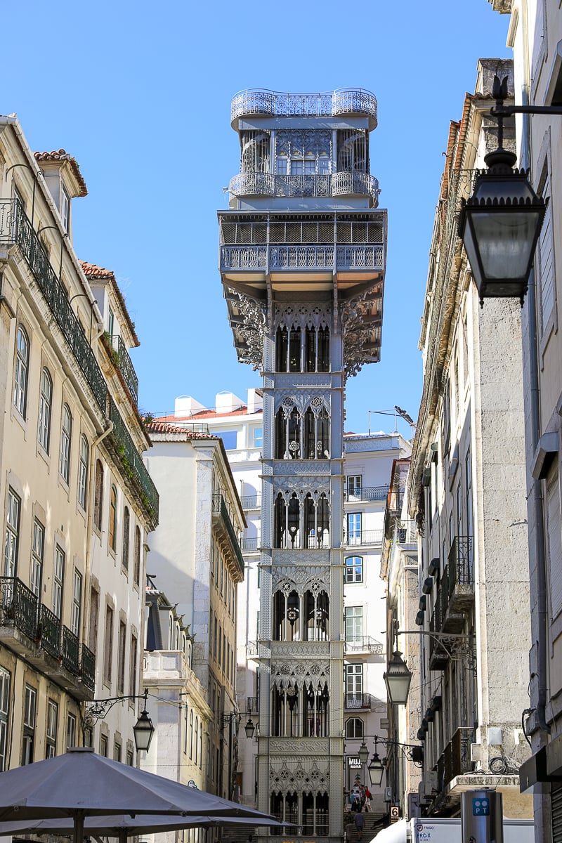Santa Justa Lift in Lisbon, Portugal